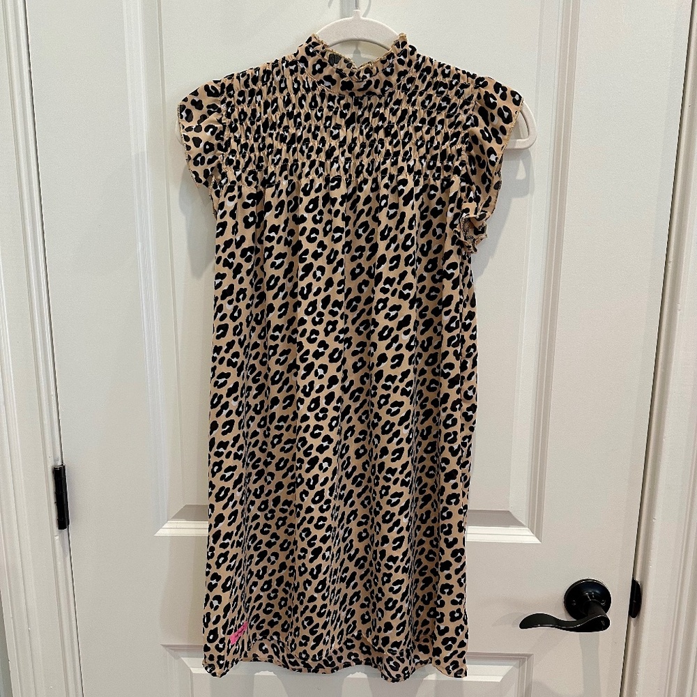 Simply Southern Leopard Print Dress- Youth Medium